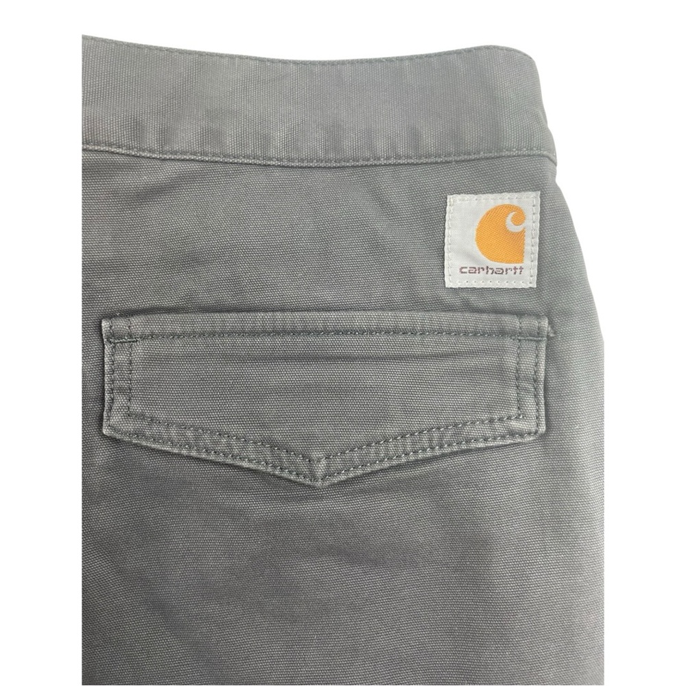 Carhartt Rugged Flex Relaxed Fit Canvas Cargo Work Short BS3542-M Blue Size 30” - Picture 3 of 8